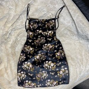 Fashion Nova backless oriental style dress